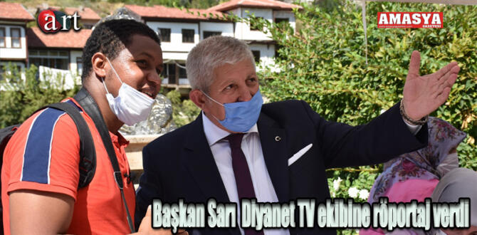 Başkan Sarı  Diyanet TV ekibine röportaj verdi