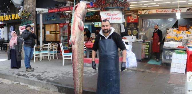 Amasya’da Rekor Kırıldı: 2 Metrelik Dev Yayın Balığı 75 Kilogram!