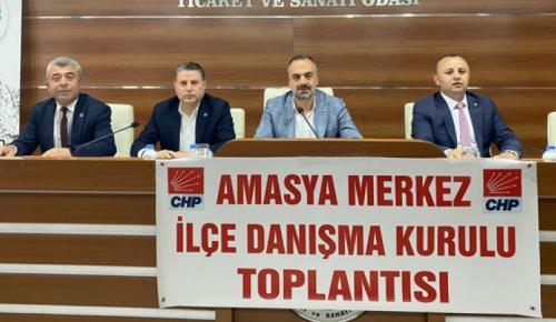 CHP Amasya Merkez İlçe Başkanlığı, Danışma Kurulu Toplantısı Düzenledi